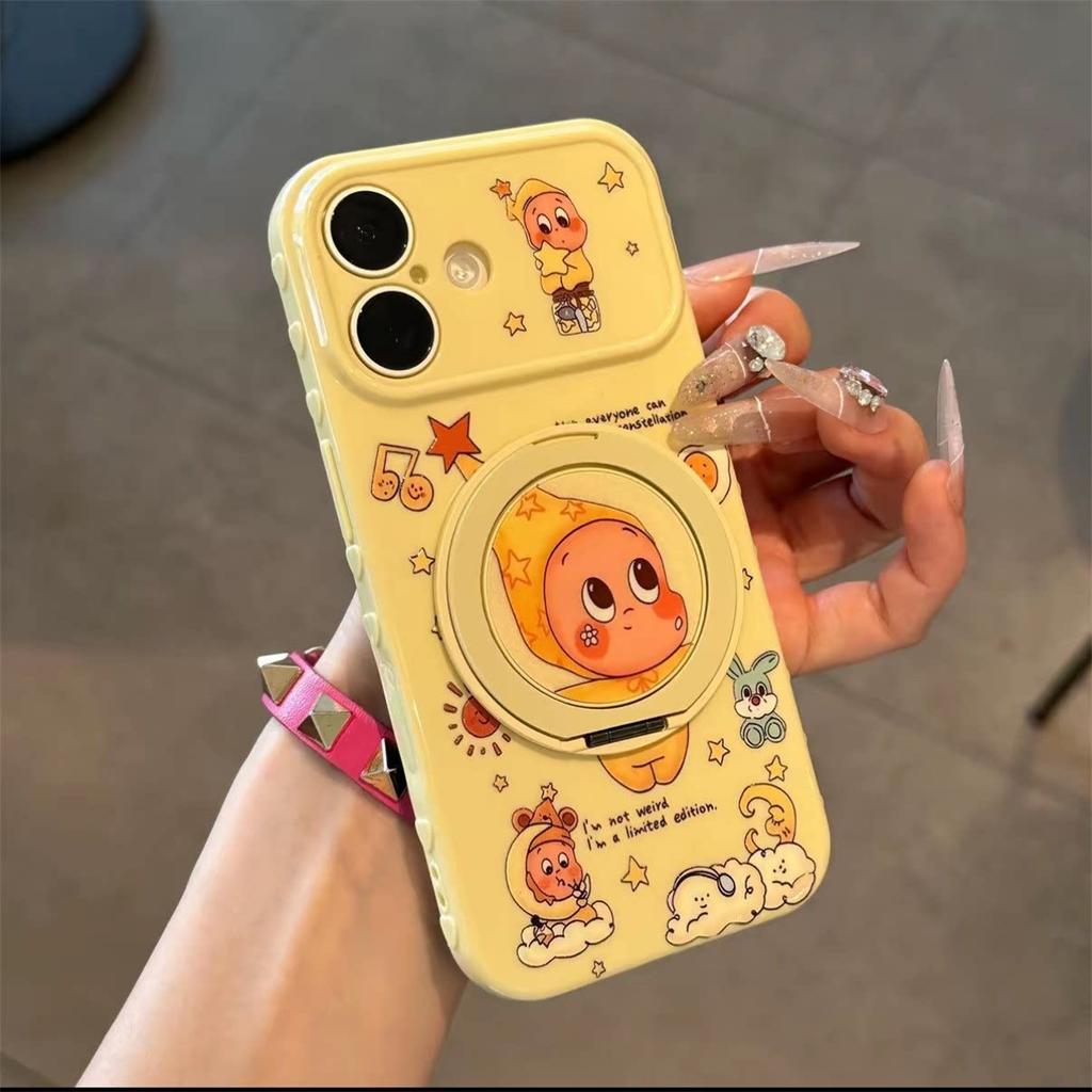 Cute and cute stars are suitable for Apple 11promax mobile phone case, high-value 111 bracket for girls, Huawei Xiaomi.