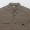 Timberland Koszula casualowa w jednolitym kolorze z wieloma kieszeniami zapinana na guziki z długim rękawem unisex khaki A683K-BK0