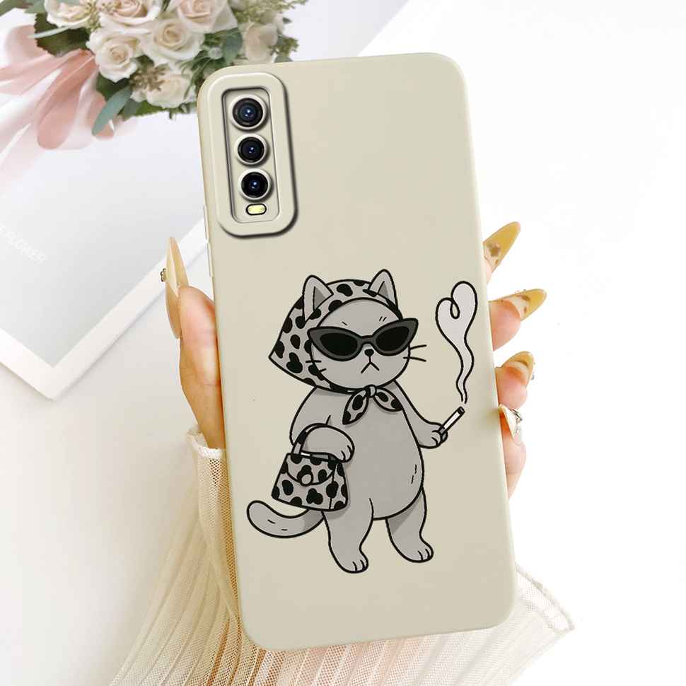 For vivo Y70s 5G Case Luxurious Flower Cartoon Silicone Back Cover For Vivo Y 70s Y51s Y51S V2002A Shockproof Phone Cases Fundas