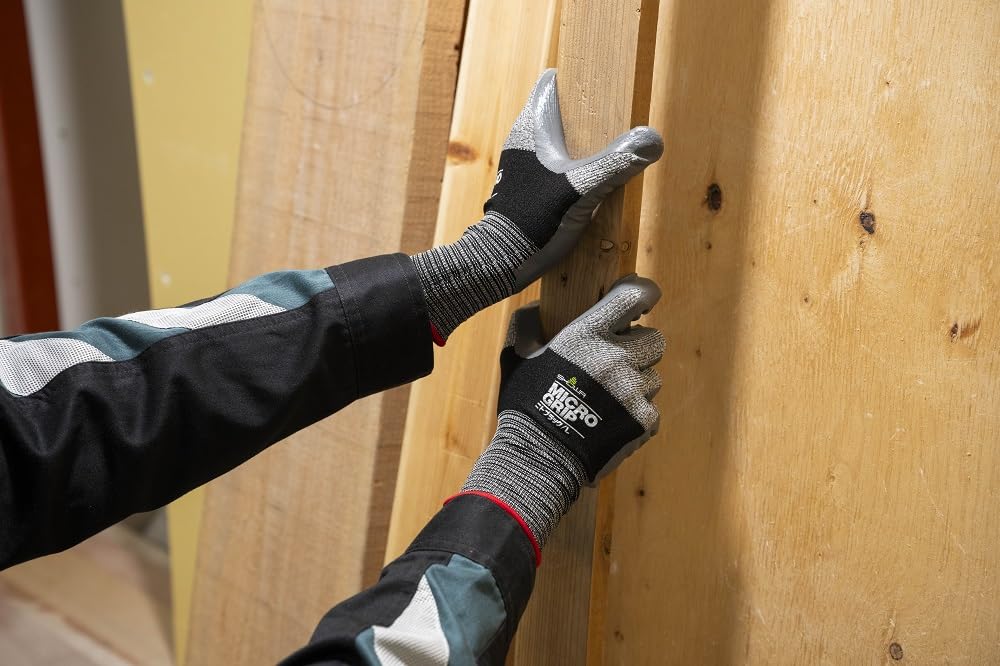 Showa Gloves Case Sale Nitrile Rubber Coated Gloves 374 Microgrip Nitto Black Size 120 for DIY and Transportation - - No. (with tag), S, pairs,