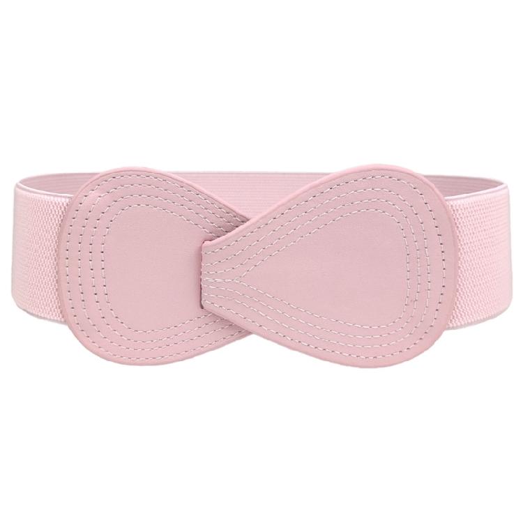 Elegant Elastic Corset for Female Simple Wide Belt Adjustable Stretchable Cincher Belt Dress Belt Decorative Wide Belt