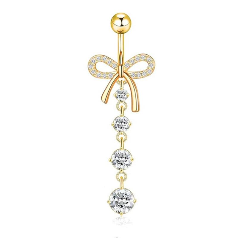 Simple Heart Navel Ring For Women Girls  Belly Button Rings Sexy Body Piercing Jewelry Exquisite Navel Ring Gifts