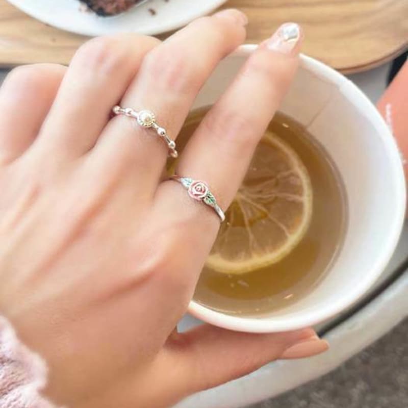 Ollia Rose Silver 925 Sterling Silver Layered Silver Ring