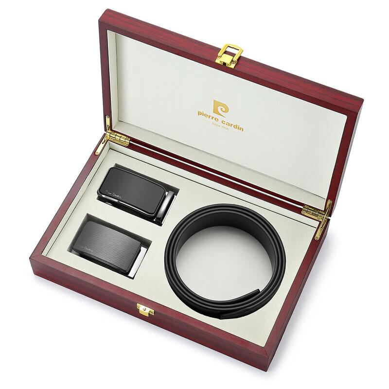 Pierre Cardin Men s Automatic Buckle Leather Belt Gift Set 130cm