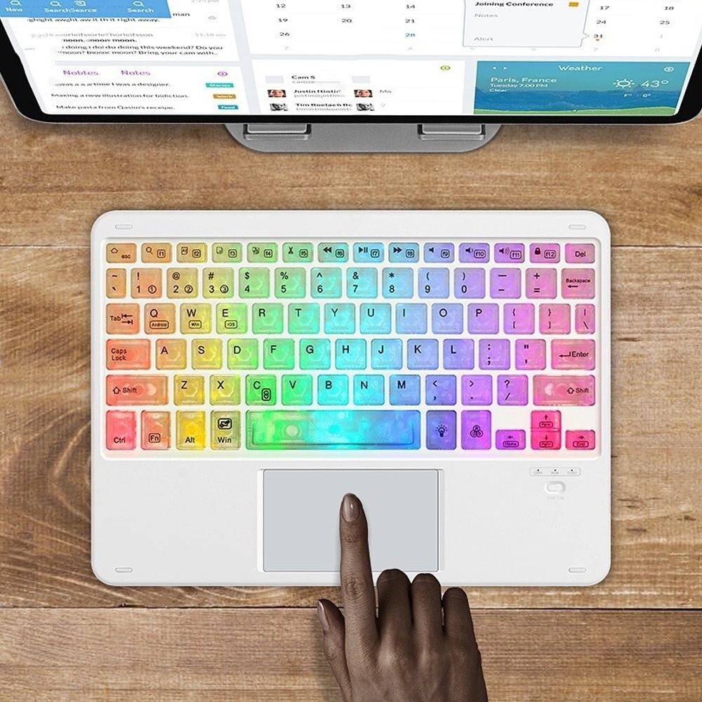 Colorful Luminous Bluetooth Keyboard Backlit Portable Keyboard Wireless Keyboard  Notebook