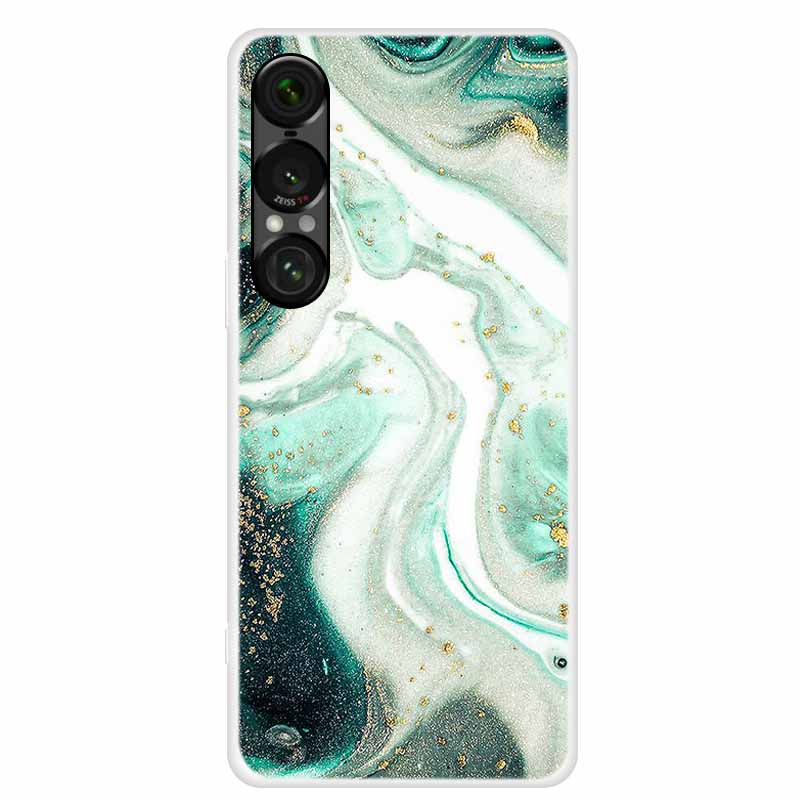 

For Sony Xperia 1 VII Case Marble TPU Soft Silicone Back Cover Phone Cases for Sony Xperia 1VII 5G Waterproof Transparent Para Xperia 1 VII