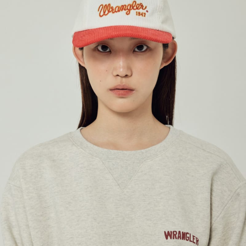 Wrangler Cord-Campingkappe mit Seillogo, Elfenbein