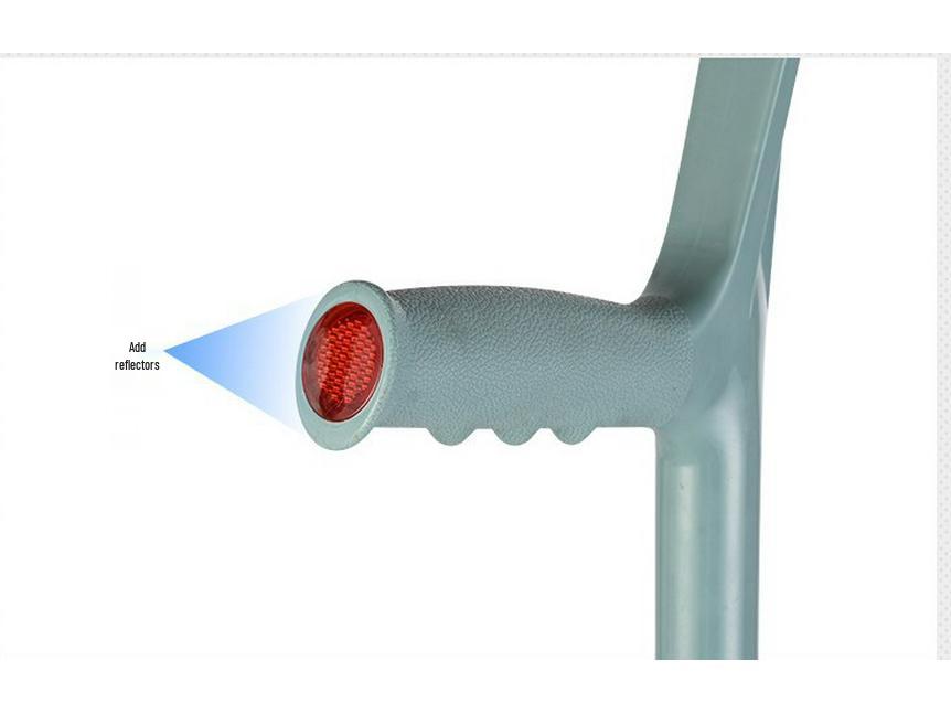 F-shaped Aluminum Alloy Elbow Crutches for Rehabilitation
