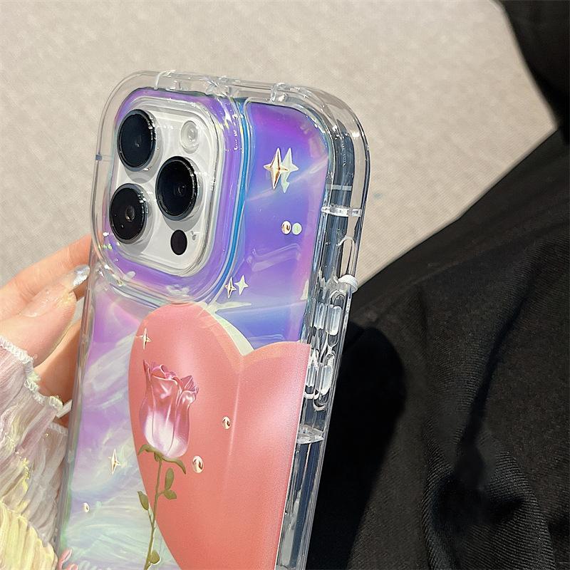 Mobiiltelefonikotid iPhone 11 13 XR 15 Pro Max 12 14 Pro Max jaoks, iPhone 16 7 Plus 8 Plus XS Max 6 15 Plus jaoks, laserlaine mustriga, kukkumiskindlad, veekindlad