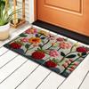 Flower Floor Mat Bathroom Absorbent Anti Slip Foot Mat Easy To Maintain Door Mat
