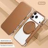 360 Rotating Bracket Magnetic Leather Case for IPhone 17 Pro Max 16 Plus 15 14 Shockproof Comfortable Grip RFID Bag Book Cover