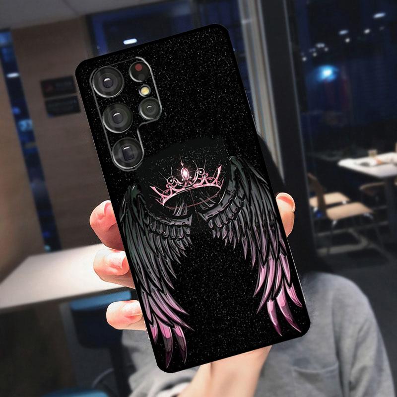 

Exquisite Wings Cover For Samsung Galaxy S23 S24 S25 Ultra S21 S22 S20 S9 S10 Plus S21 FE S24 FE Phone Case Galaxy S21 FE