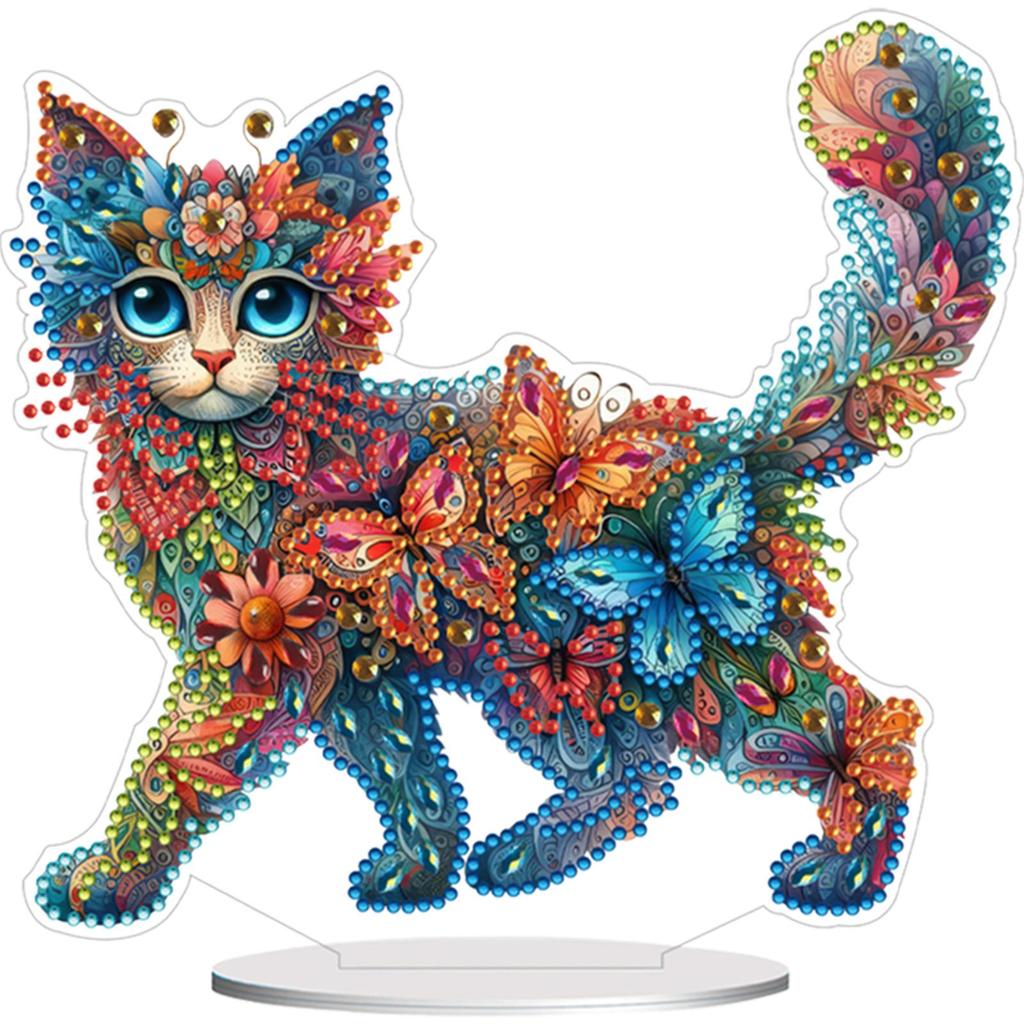 Bear Table Top Diamond Painting Ornament Kits Rhinestones Desktop Ornaments Diamond Painting Desktop Decors for Adults Beginner