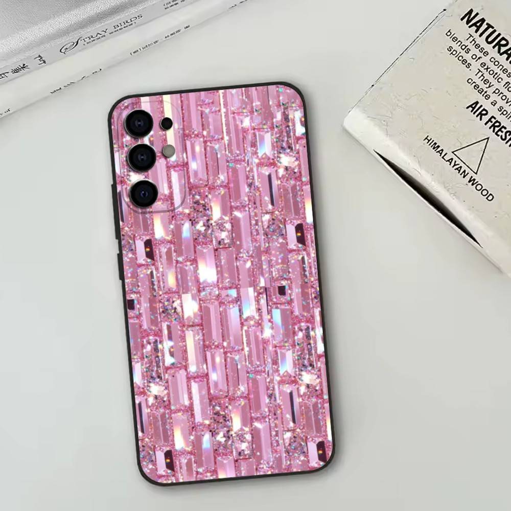 Luxury Bling Glitter Flash   Phone Case For Samsung S25,S24,S21,S22,S23,S30,Ultra,S20,Plus,Fe,Soft Silicone Black Cover