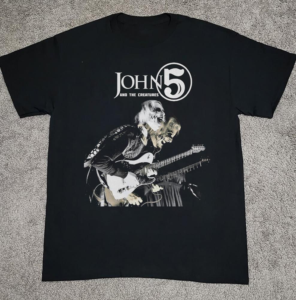 

JOHN 5 AND THE CREATURES Concert Tour Tee Shirt Black All Size S-5XL Unisex T-Shirt L