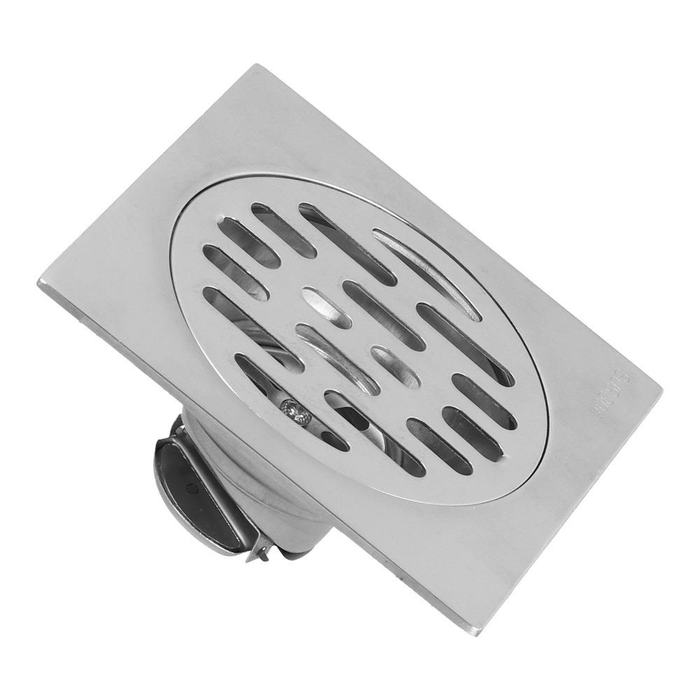 Self Sealing Floor Drain Square Shower Drain Compact Design Floor Strainer Hotel