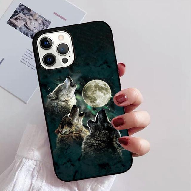 Animal The Wolf Howl Phone Case For iPhone 17 Air 14 13 12 16Pro Max 15  Plus Max Cover Shell Coque