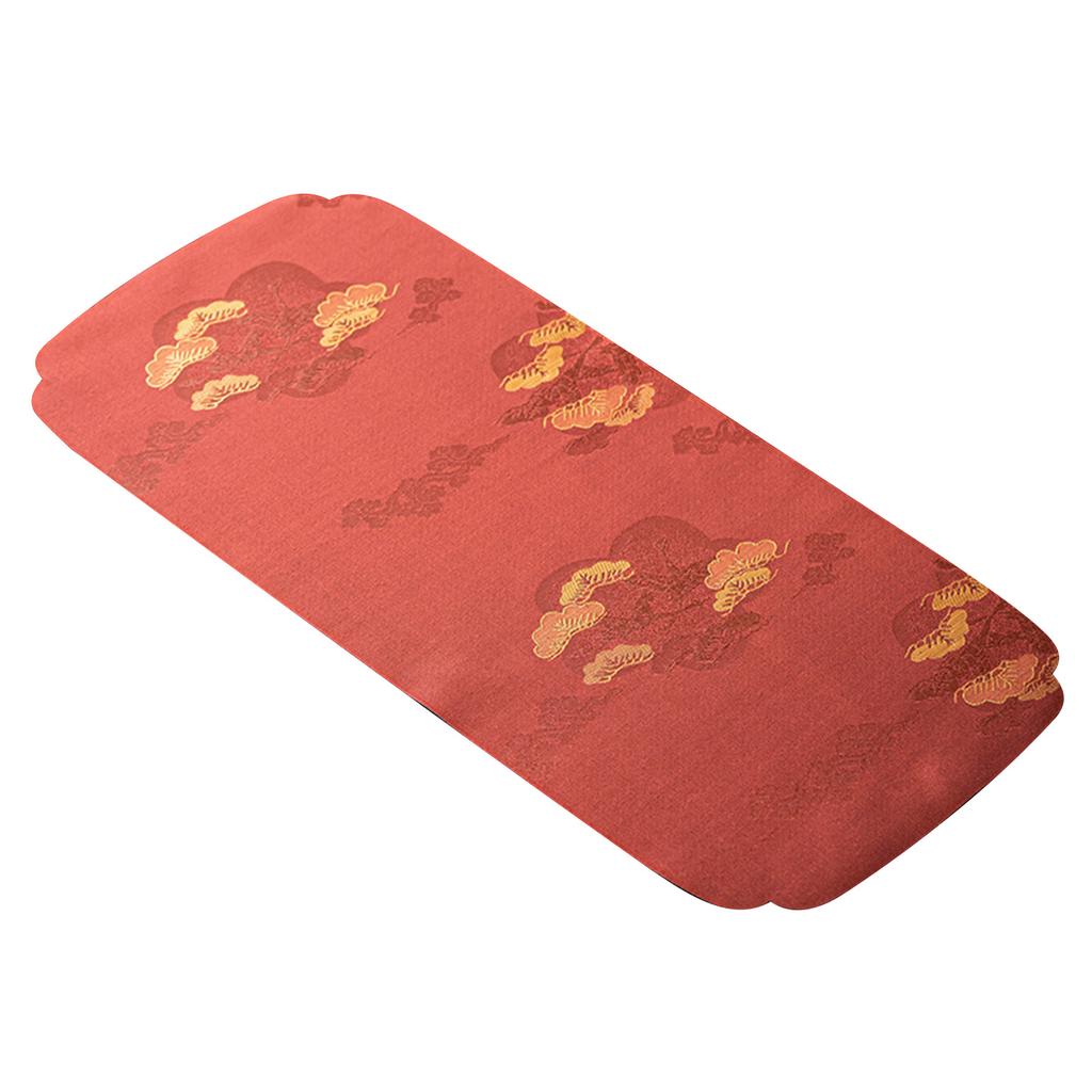 Embroidery Tea Mat Washable Absorbent Tea Ceremony Mat Decorative Tabletop Placemat for Tea Set Exquisite Chinese Style