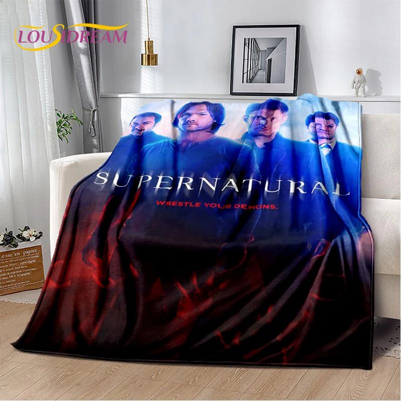 3D SPN Supernatural Zeichen Dean Sam Decke, Weiche Überwurfdecke für Zuhause Schlafzimmer Bett Sofa Picknick Reise Büro Abdeckung Kindergeschenk