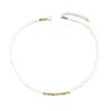 Fashion European Style Short Glass Bead Pendant Necklace For Women