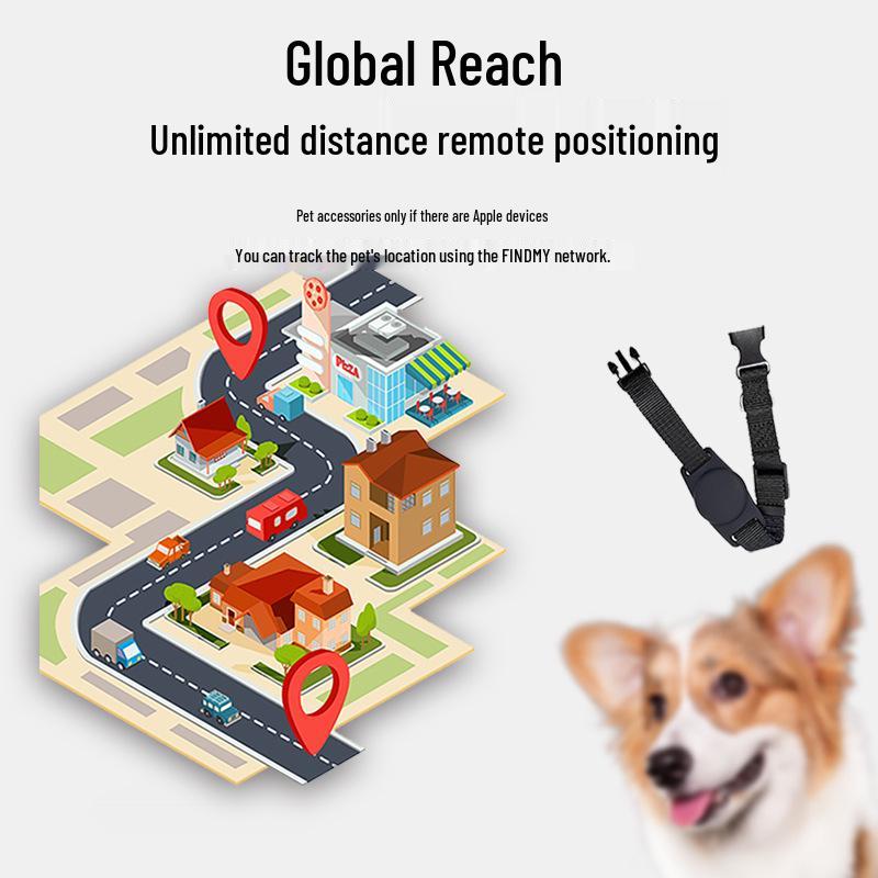 Smart iTAG Pet Collar Tracker - Global Anti-Lost Dog Locator