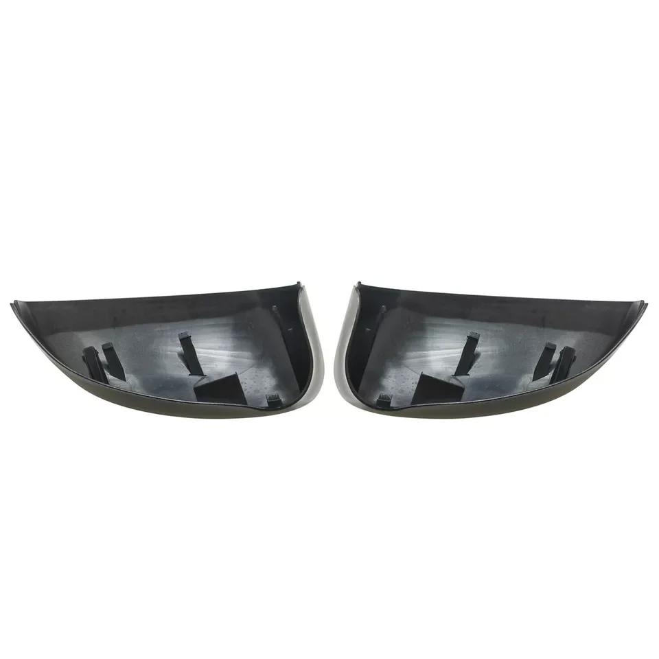 For Fiat 500 2007-2021 Car Replacment Rearview Side Mirror Cover Wing Cap Exterior Door Rear View Case Trim Carbon Fiber Look