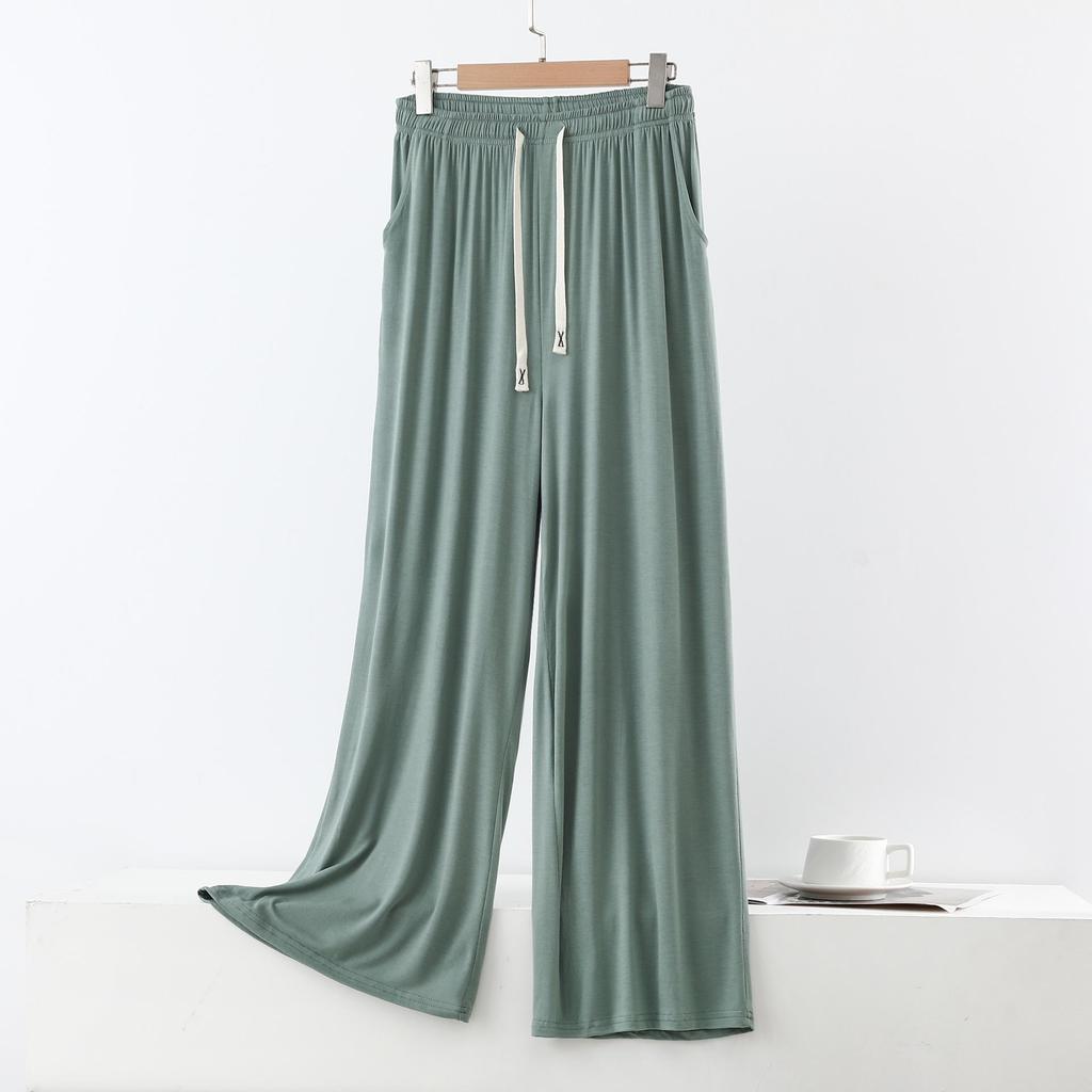Women's Summer Wide-Leg Modal Pajama Pants - Breathable, Loose-Fit, Plus Size, Mosquito Repellent Home Wear