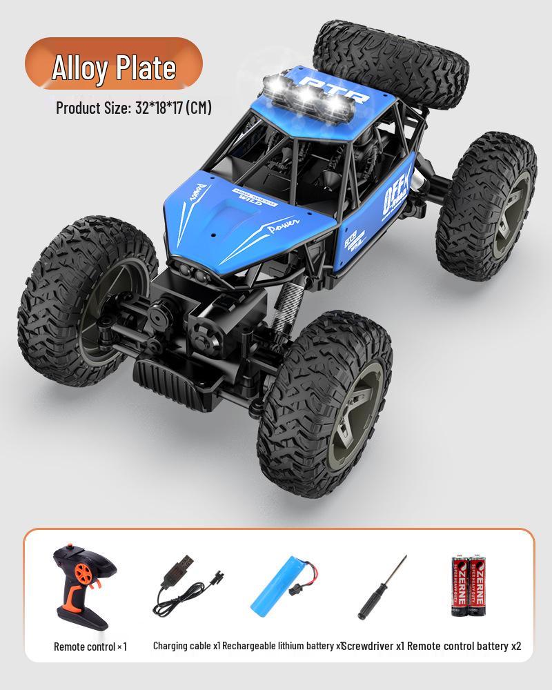 

Високошвидкісна сплавна радіокерована машина для бездоріжжя: Акумуляторний, Керування жестами, Повний привід, Надвеликий для дітей Three Battery Pack - Two Spares