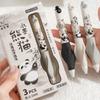 3PCS Quick Drying Neutral Pen 0.5mm Black Ink Writing Tool Office Signature Pen  Students