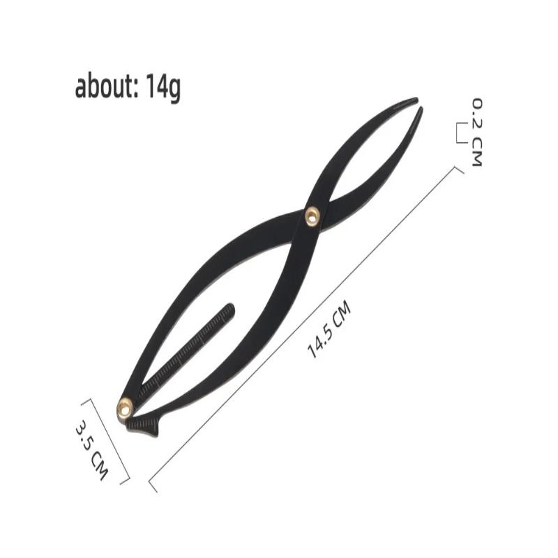 1 Pcs Black Gold Silver Proportional Stainless Steel Ruler Eyebrow Stencils Golden Ratio Measure Microblading Positioning Tool