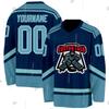 Custom Name Team Suits Gradient Graffiti Colorful Vintage Retro Breathable Pullover 3DPrint Casual V-Neck Hockey Jersey Shirts J