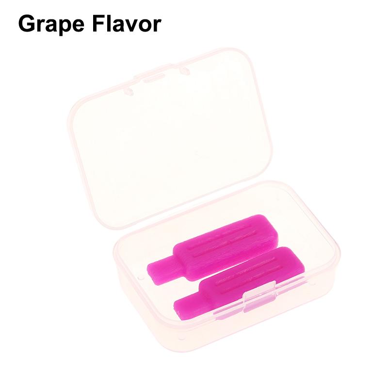 2 Pièces Saveur Fruit Mâcheurs d'Aligneurs Dentaires Dentaires Assiseurs de Gouttières Réutilisables Silicone Gouttière Invisible Outils de Soin d'Hygiène Buccale