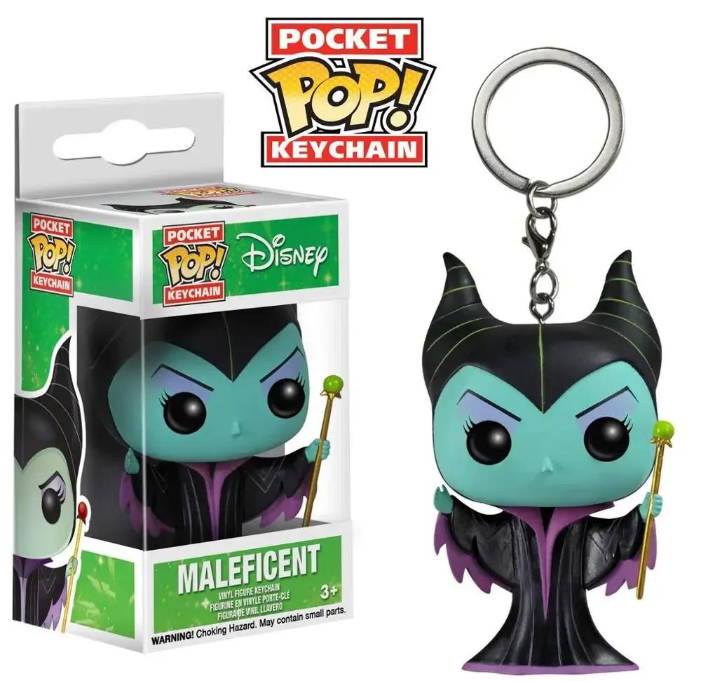 FUNKO Pocket Keychain with retail box Maleficent Keychain Maleficent Mistress of Evil Action Figure Toy