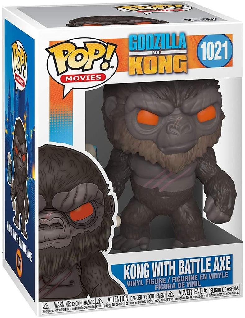 Godzilla Kong Funko Vinyl Figure Kong with Battle Axe GODZILLA KONG 2021 FUNKO Vinyl Figure KONG WITH BATTLE AXE Movie King Kong Godzilla MonsterVerse