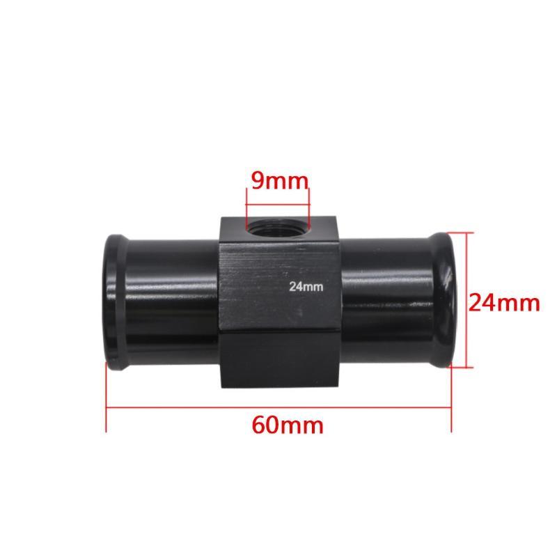 1Pc Black Water Temp Gauge Radiator Temperature Water Temp Joint Pipe Sensor 18MM 20MM 22MM 24MM Hose Adapter