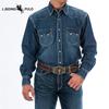 Cintura Western in Denim Tendenza Retro Gioventù Punk Rilievo Uomo Borchie Pelle Cintura