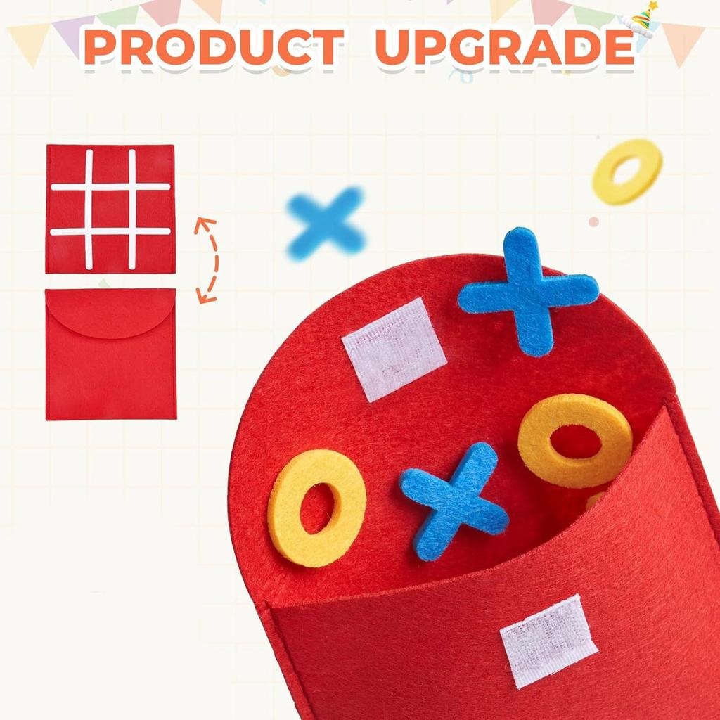 משחק לוח טיק טק טו ידידותי לנסיעות חינוכי לילדים פיתוח אסטרטגיה לוגית ומשחק יצירתי