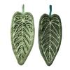 Leaf Shape Hand Towel Double-Sided Hanging Towel Lint-free Absorbent Leaf Towel with Hanging Loop