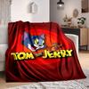1pc Tom Jerry Flannel Blanket, Soft Skin Friendly with Digital Printing, Various Sizes Available for Family, Friends, Birthday