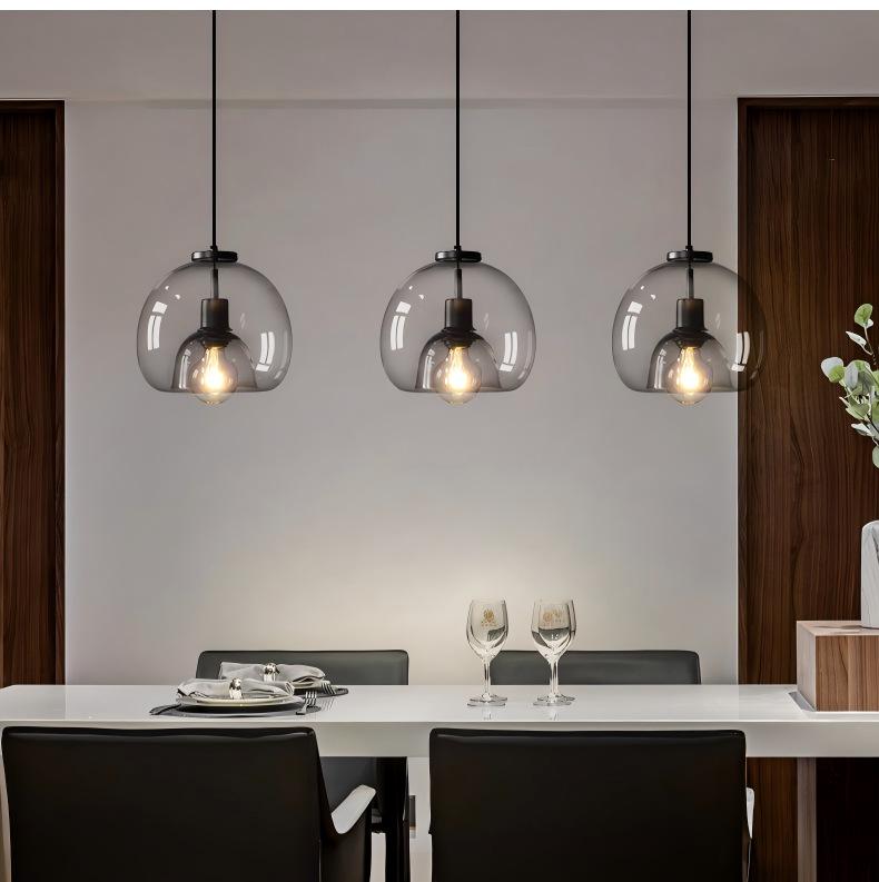 Italian-Style Modern Glass Pendant Light for Bedroom & Bar