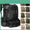 Bolsa Esportiva Tática Militar Outdoor de Grande Capacidade 65l Com Multibolsos e Alças de Ombro Acolchoadas Respiráveis