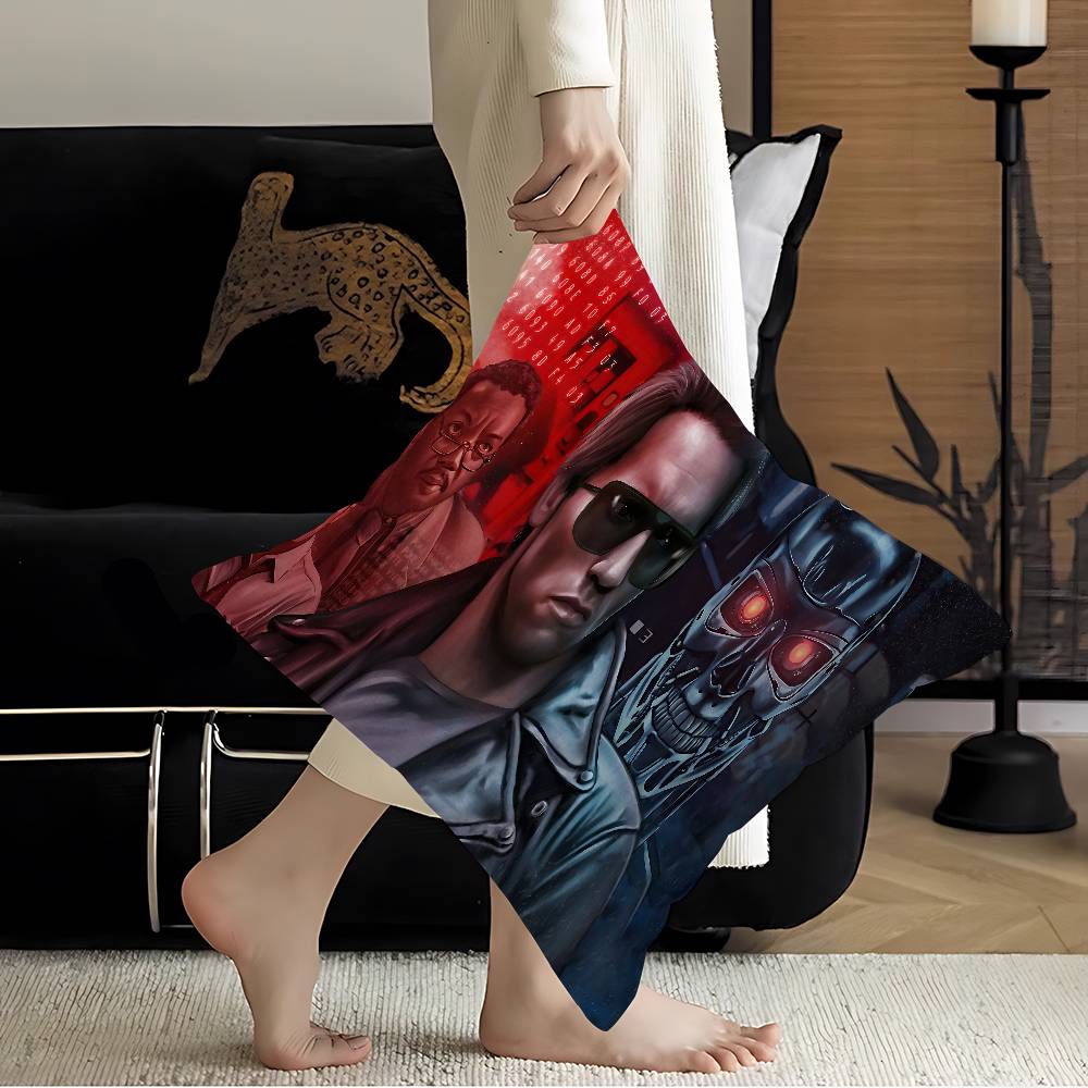 Movie T-TERMINATOR Pillow Cover Sofa Cushion Cover Home Room Decoration Children Gift