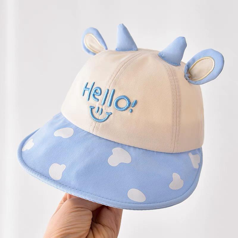 Spring Baby Sun Hat with Big Brim Cute Duckbill Fisherman Style Sun Protection for Boys And Girls