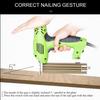2 In 1 220V Electric Power Tools U-Shaped Straight 2000W Electric Straight+Staple Guns Framing Tacker Eletric Nails Gun