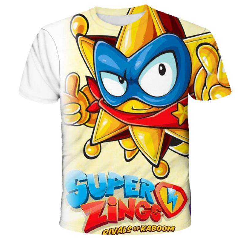 Super Zings Cartoon Clothing T Shirt Kids Game Streetwear Short Sleeve Children T-Shirt Superzings Tshirt Children Clothes Tops