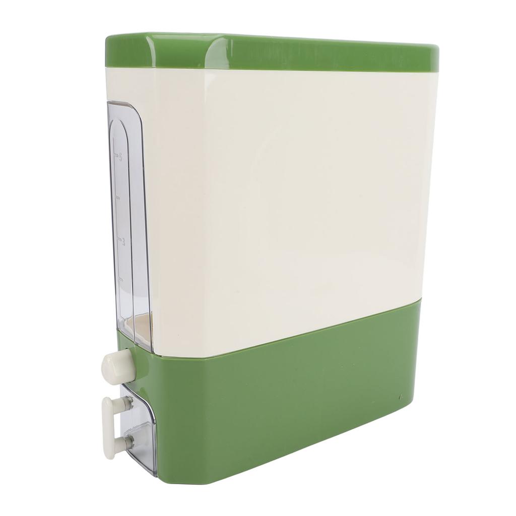 Rice Dispenser Press Type Humidity Proof Slim Rice Storage Container with Cup for Cereal Grain