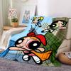 1pc Powerpuff4 Blanket, Gift, for Men and Women, Soft Blanket, Good for Sofa Bed Couch Travel, Lightweight Flannel Blanket