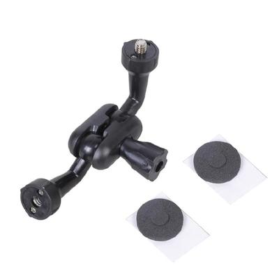 Double Threaded Camera Adapter Rod Rotatable Connector For Tripods Mounts Action Cameras Includes Nonslip Pad 12cm