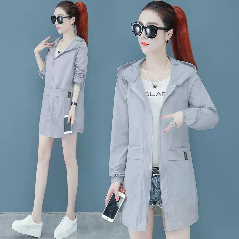 

Сонцезахисний одяг для жінок, Тонкий, Середньої Довжини, Великого Розміру, Для Повних, MM, Вільний, Дихаючий, Стійкий до УФ-променів, Верхній жакет XXXL