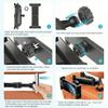 Car Headrest Tablet Holder – 360° Rotating Mount for iPad Mini/Air/Pro & Phones 4.7-12.9" Stand for Desk, Home & Travel Use